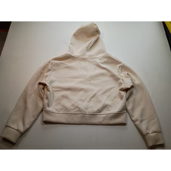 A New Day Women's Cream Double Knit Zip Hoodie Sweatshirt M - Picture 6 of 6